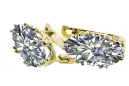  Vintage style Zircon 14K Yellow gold vec021y